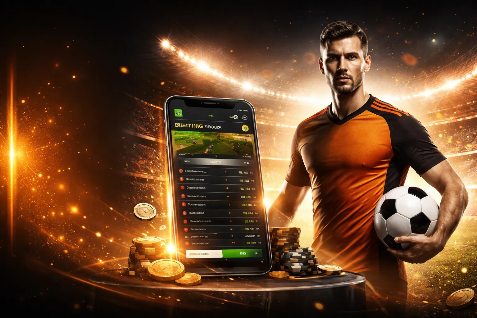 Hình ảnh nền 1xBet với các trò chơi cá cược và khuyến mãi hấp dẫn